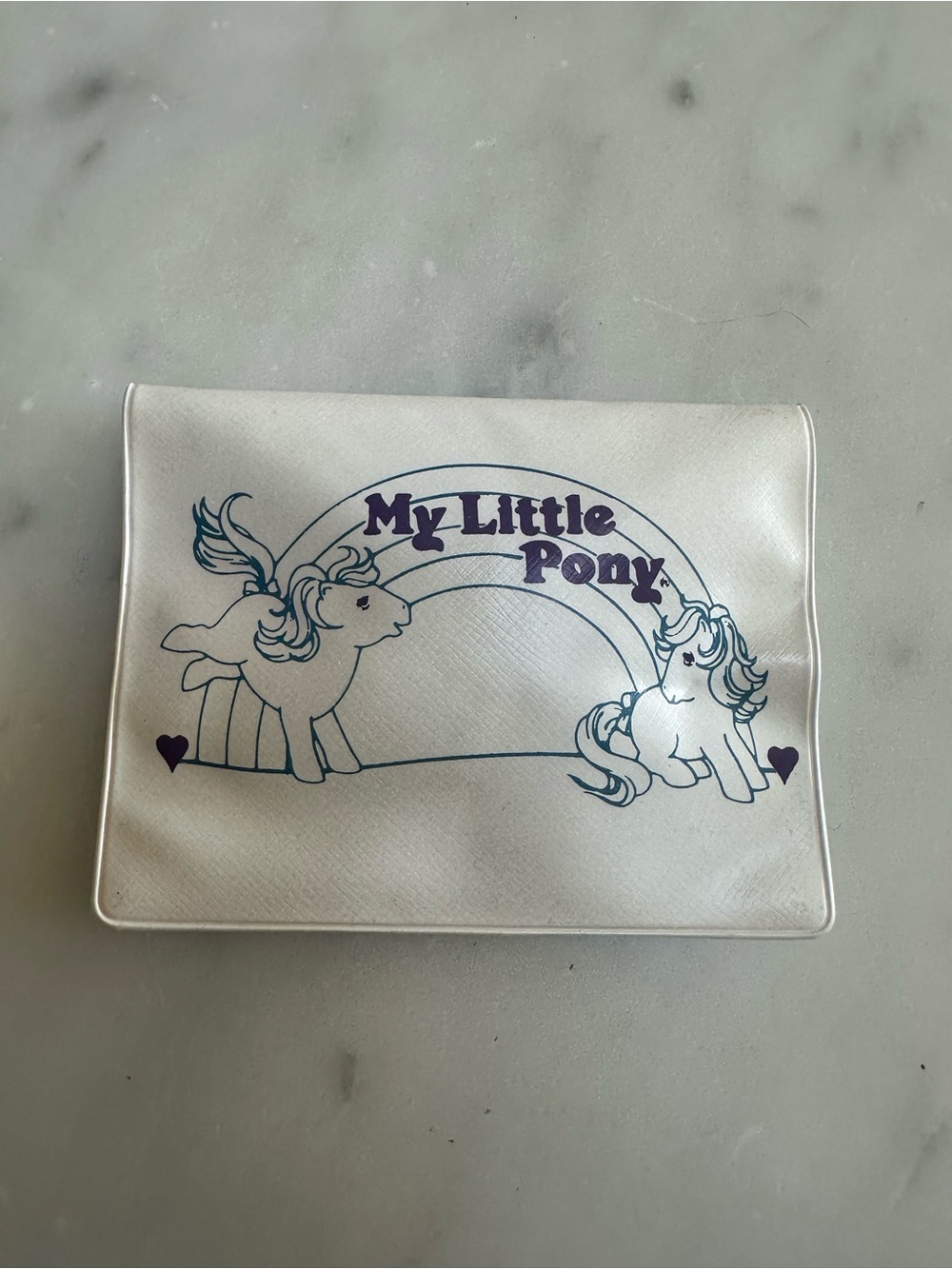 Rare My Little Pony Vinyl Pouch with Original Ribbons